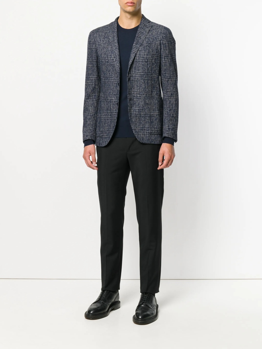 Pulover tricotat John Smedley albastru - Img 3