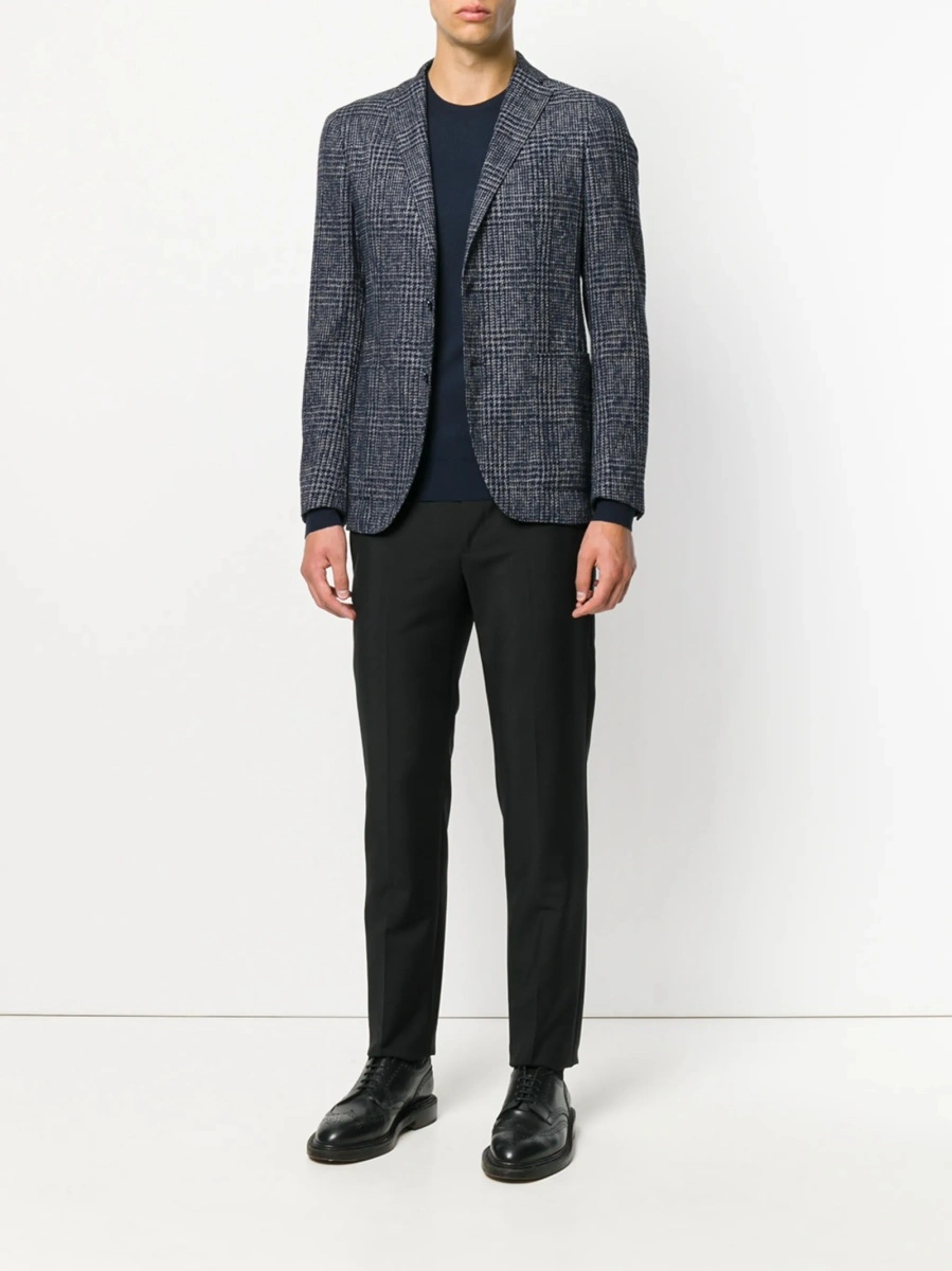 Pulover tricotat John Smedley albastru - Img 3