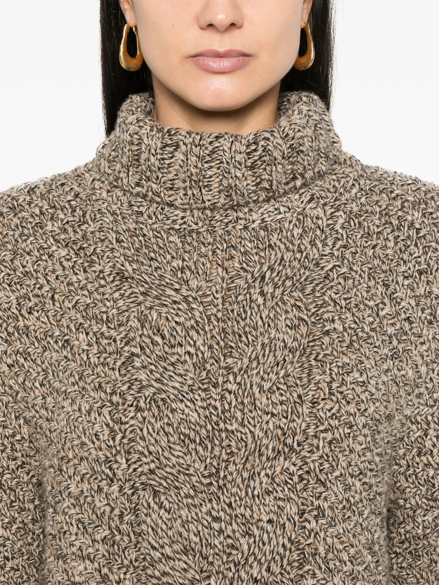 Pulover tricotat KITON maro - Img 5