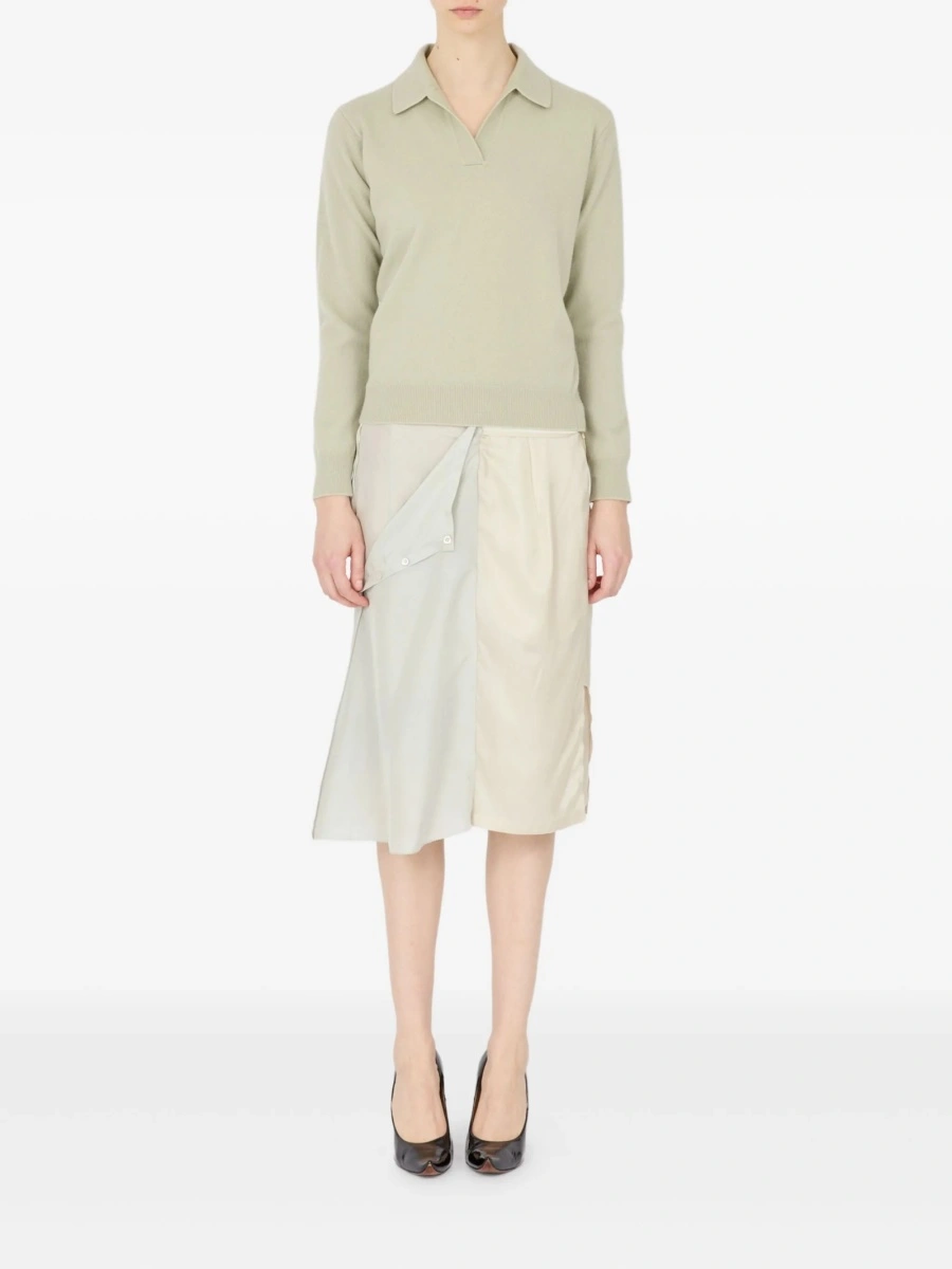 Pulover tricotat Maison Margiela neutru - Img 5