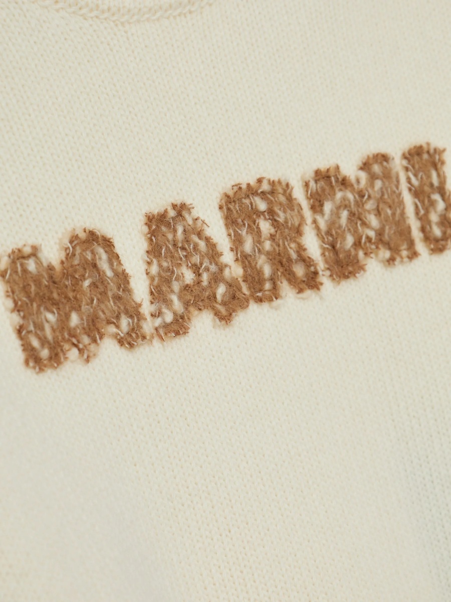 Pulover tricotat Marni neutru din lana - Img 5
