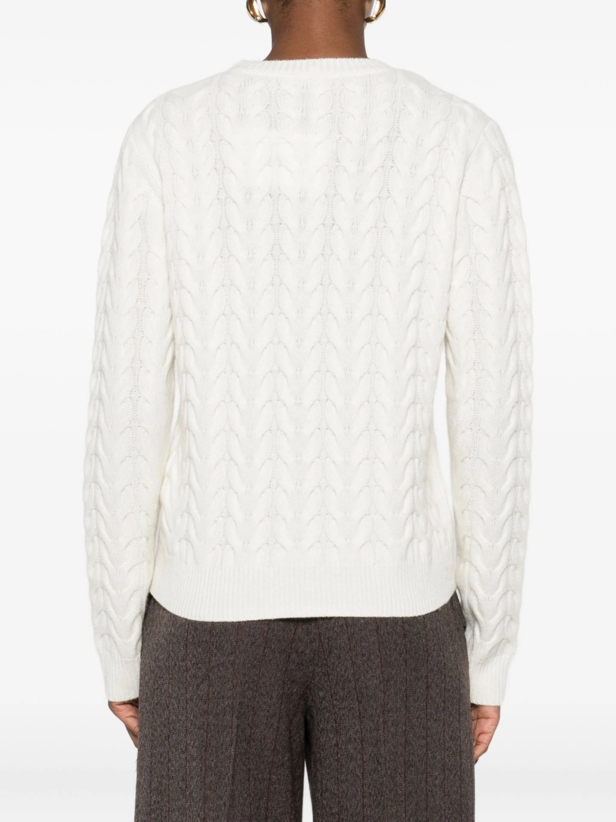 Pulover tricotat Max Mara alb - Img 4