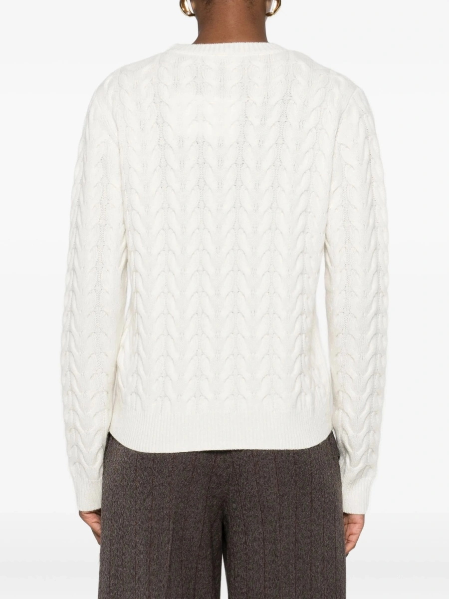 Pulover tricotat Max Mara alb - Img 4