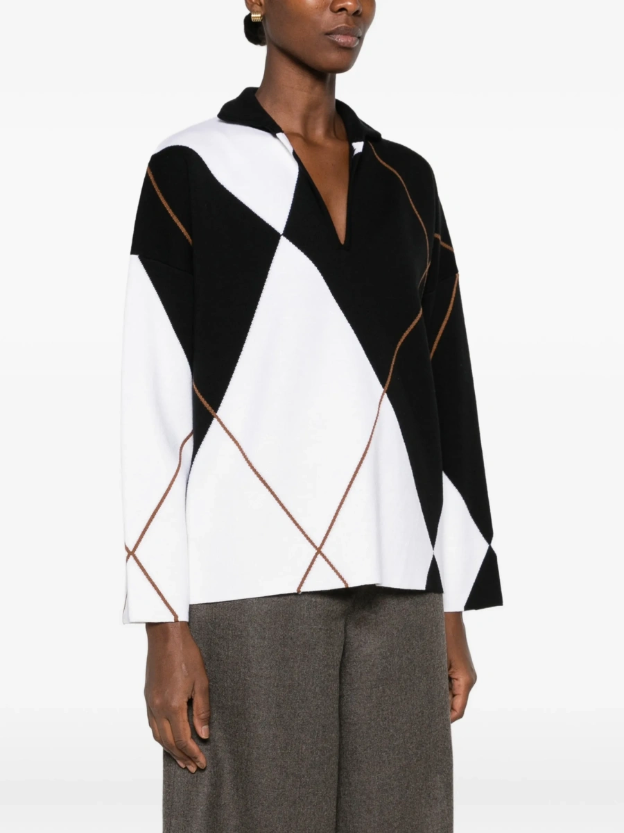 Pulover tricotat Max Mara negru - Img 3
