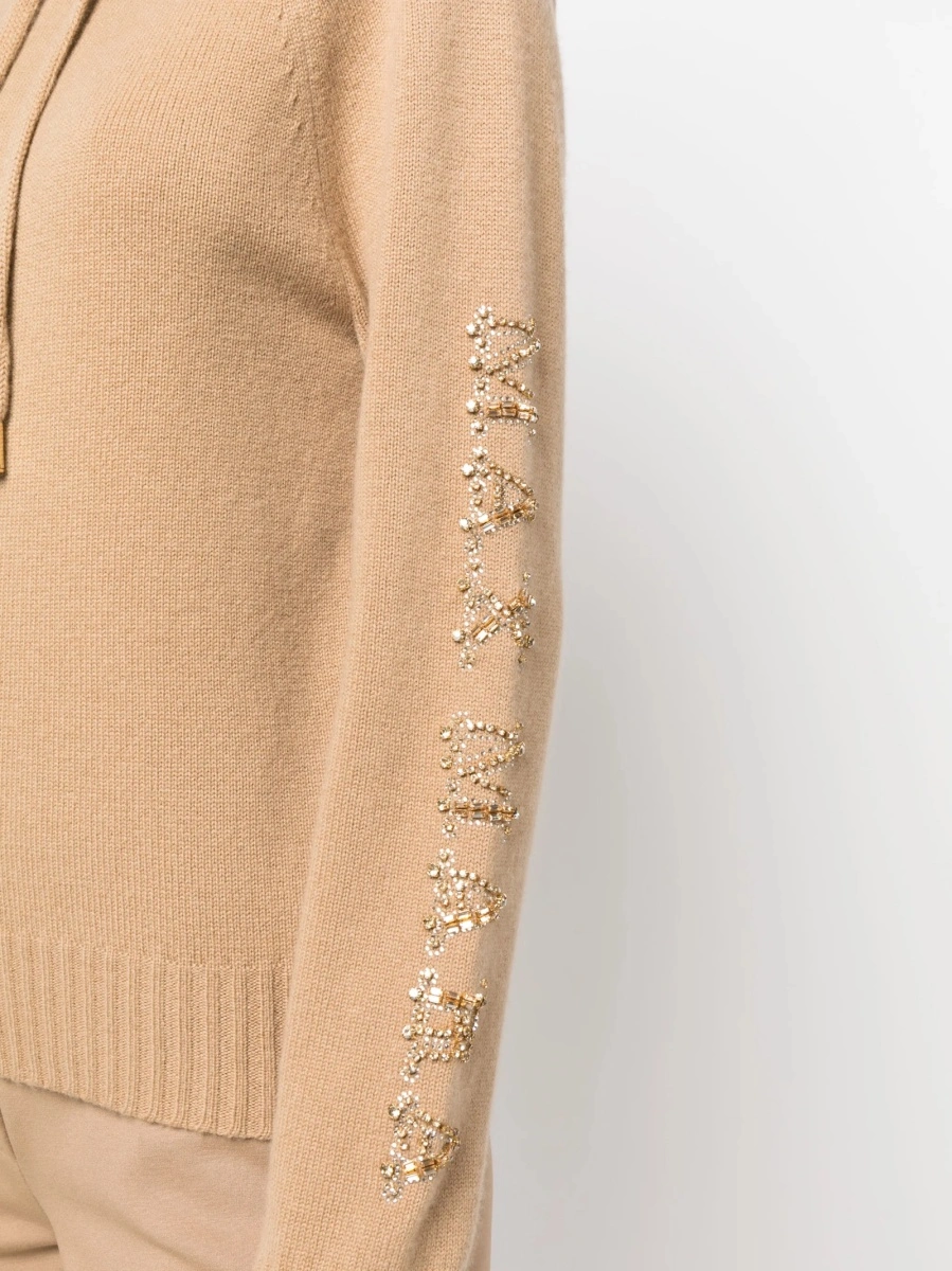 Pulover tricotat Max Mara neutru - Img 5