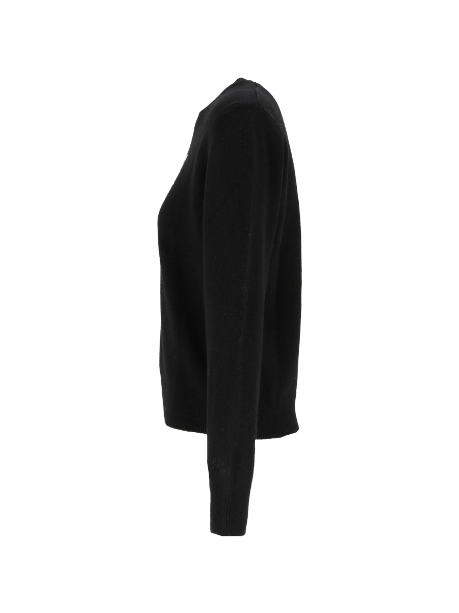 Pulover tricotat Mc2 Saint Barth negru din poliamida si casmir - Img 2