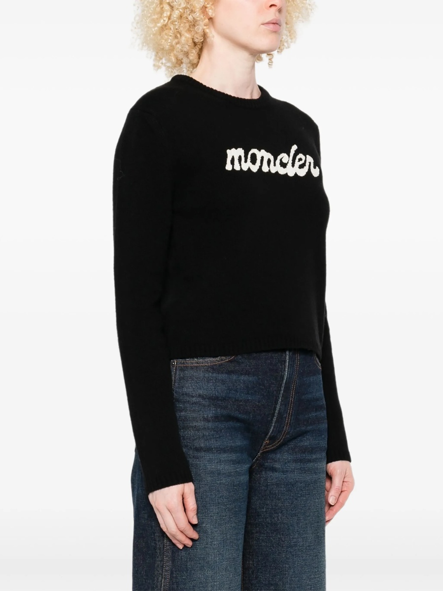 Pulover tricotat Moncler negru - Img 3