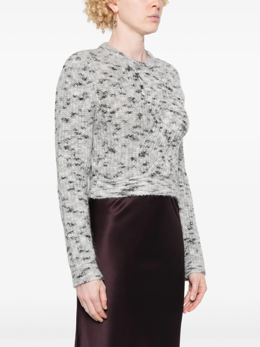 Pulover tricotat MOSCHINO JEANS gri - Img 3