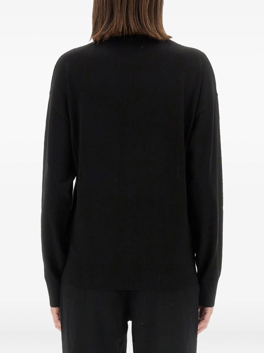 Pulover tricotat MOSCHINO JEANS negru - Img 3