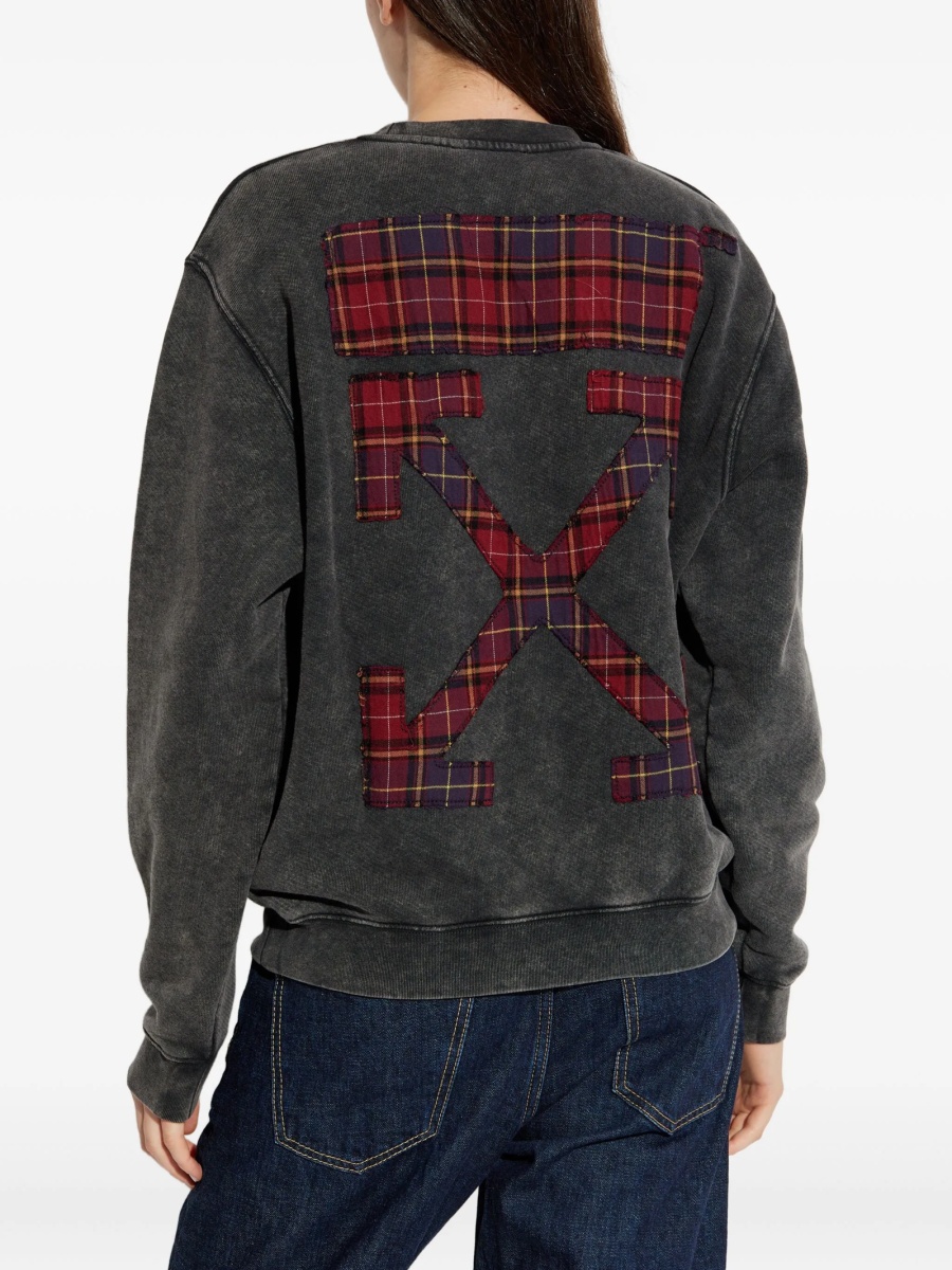 Pulover tricotat Off-White gri - Img 4