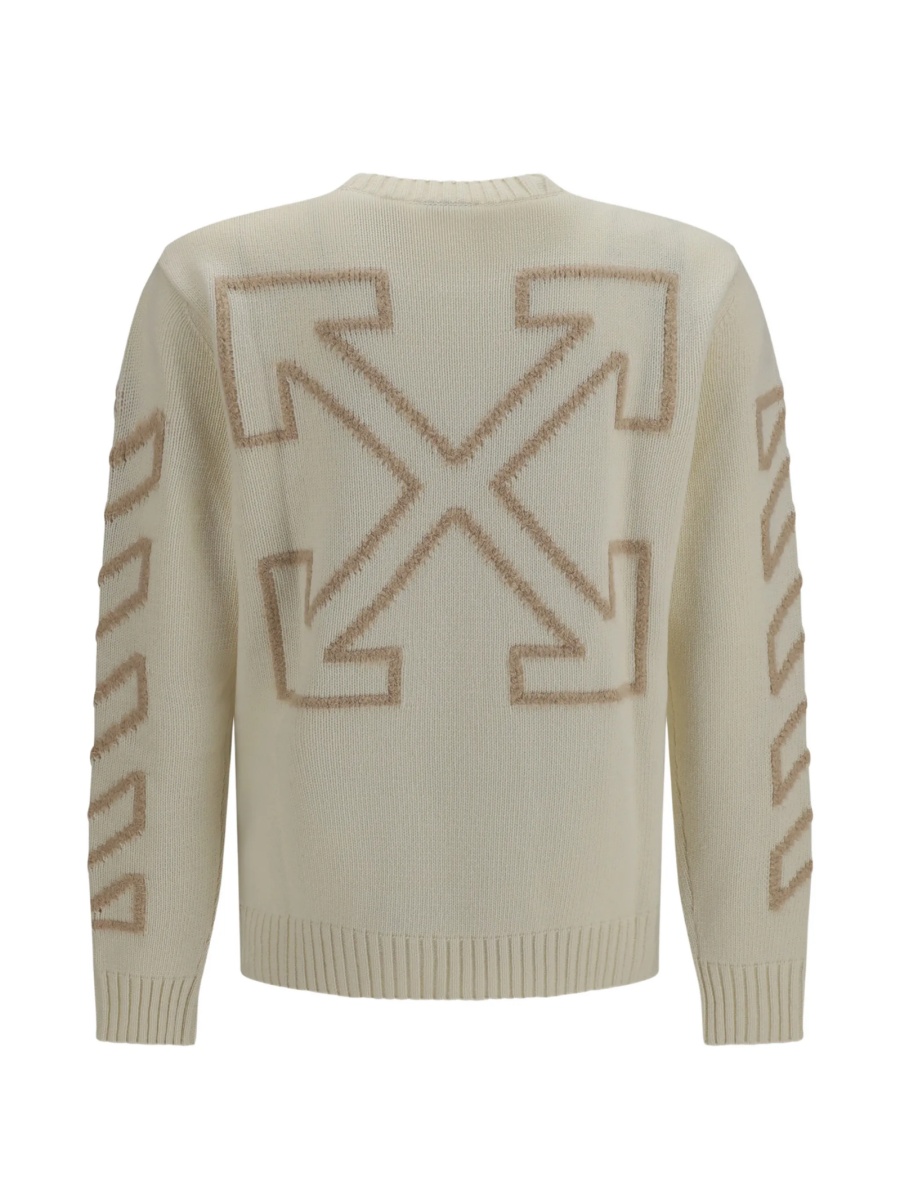 Pulover tricotat Off-White neutru - Img 2