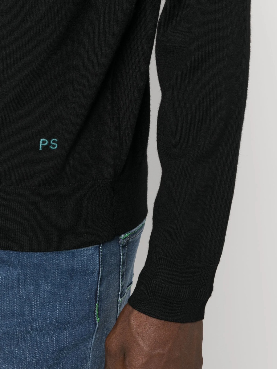 Pulover tricotat Paul Smith negru - Img 5