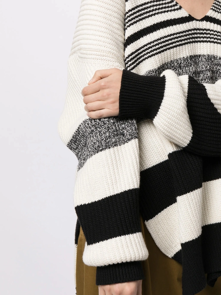 Pulover tricotat PROENZA SCHOULER WHITE LABEL alb - Img 5