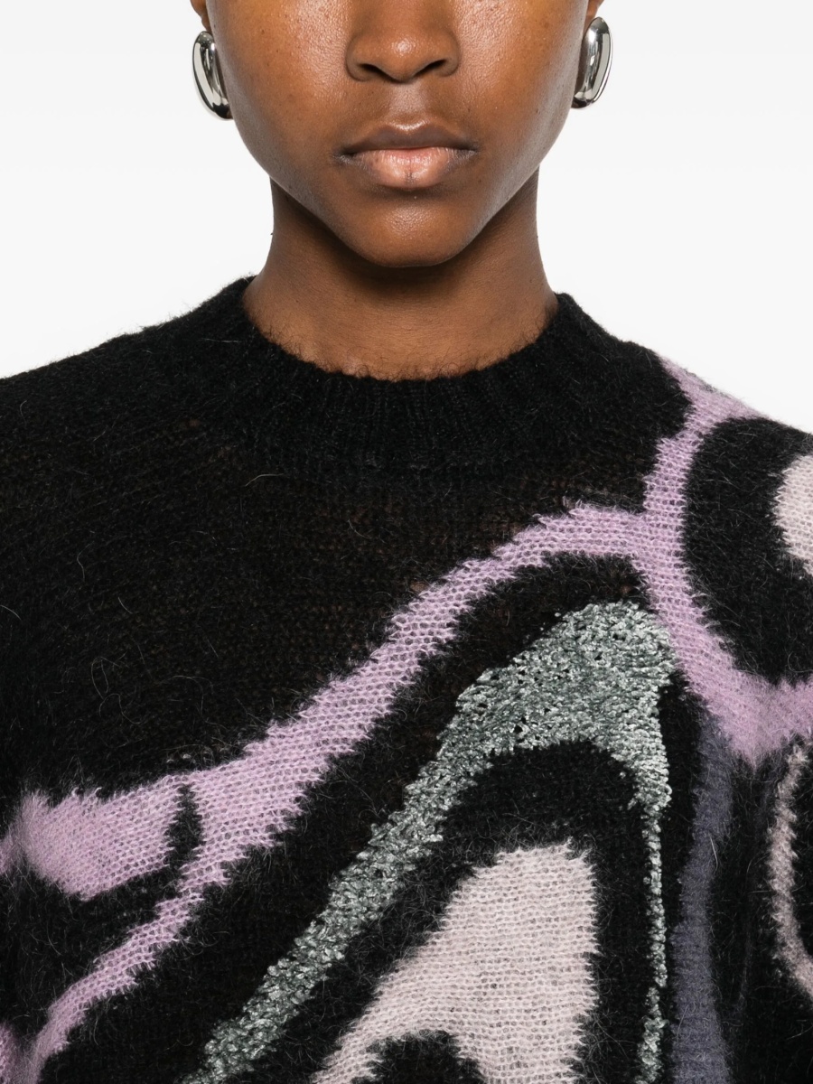 Pulover tricotat PUCCI negru - Img 5