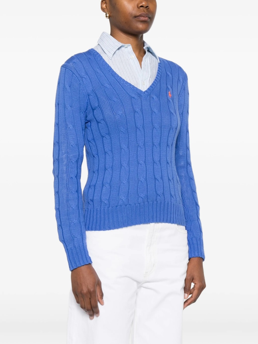 Pulover tricotat Ralph Lauren albastru - Img 4