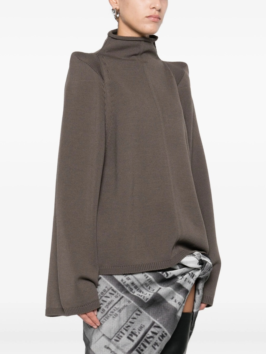 Pulover tricotat Rick Owens maro - Img 3