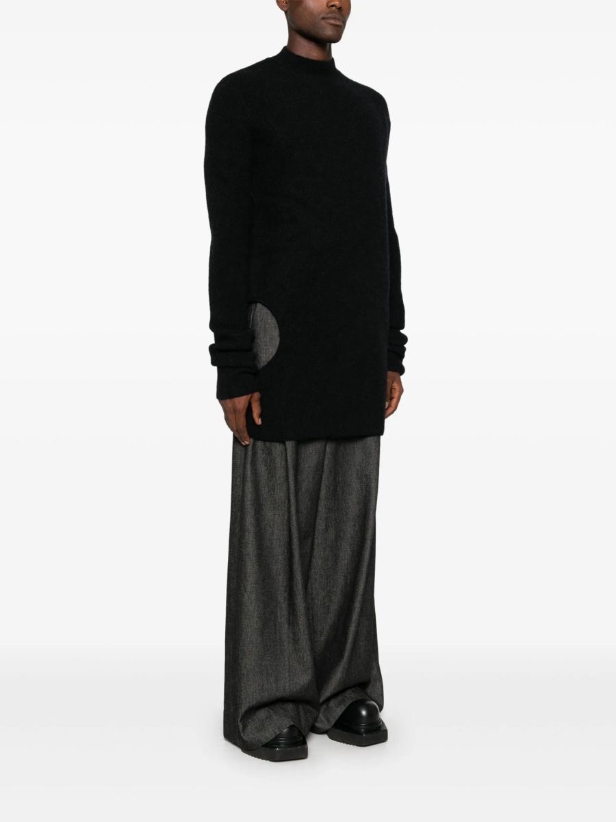 Pulover tricotat Rick Owens negru - Img 3