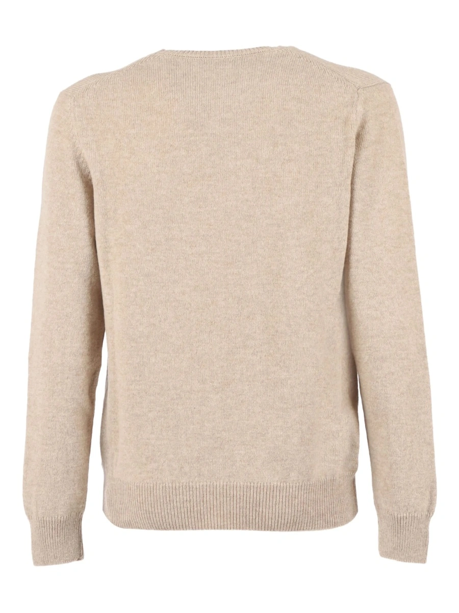 Pulover tricotat SLOWEAR ZANONE neutru - Img 2