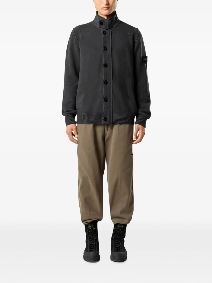Pulover tricotat Stone Island gri - Img 2