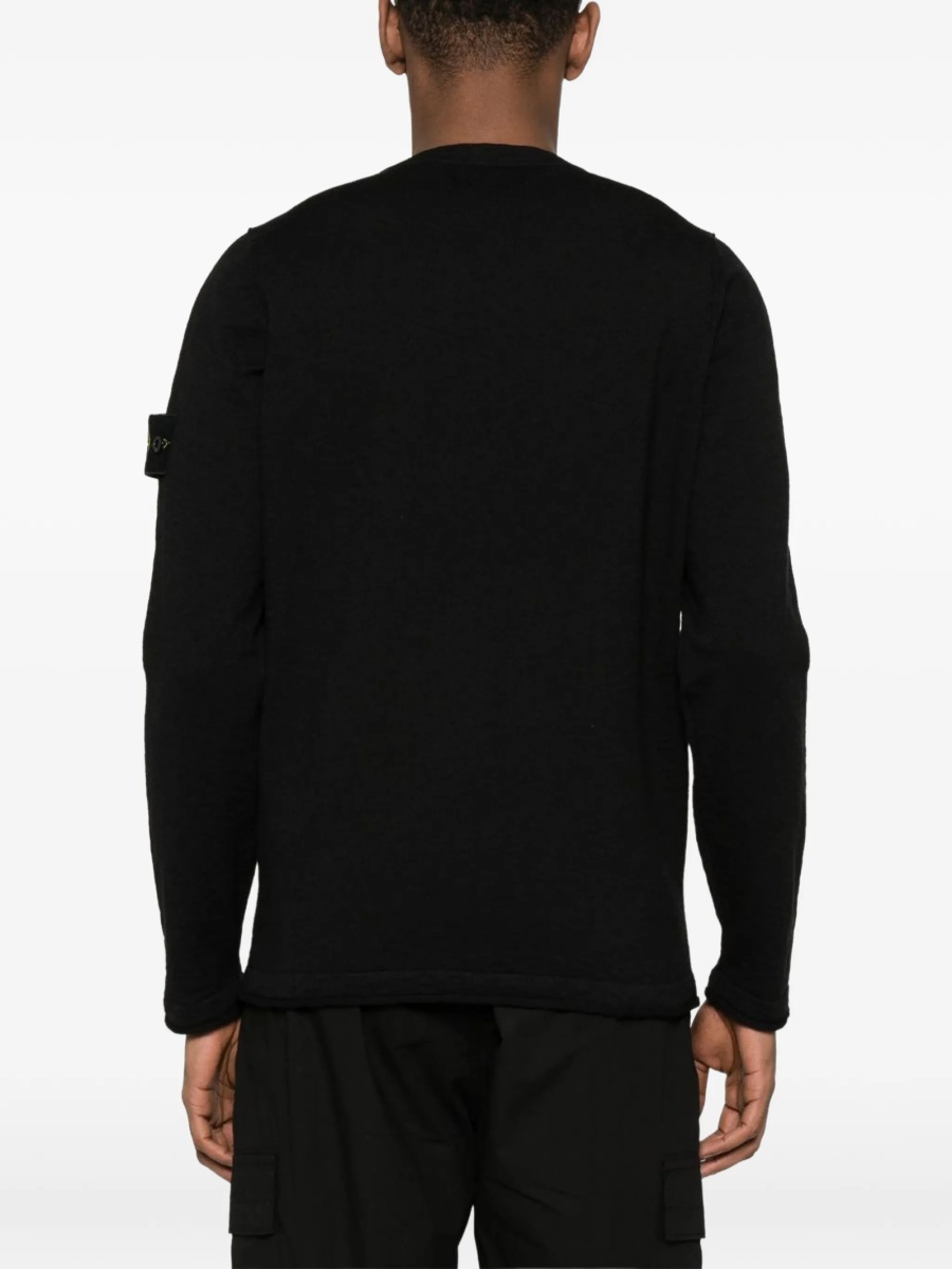 Pulover tricotat Stone Island negru - Img 4