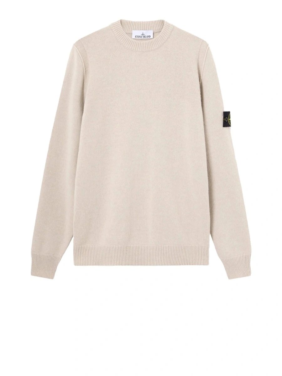 Pulover tricotat Stone Island neutru - Img 2