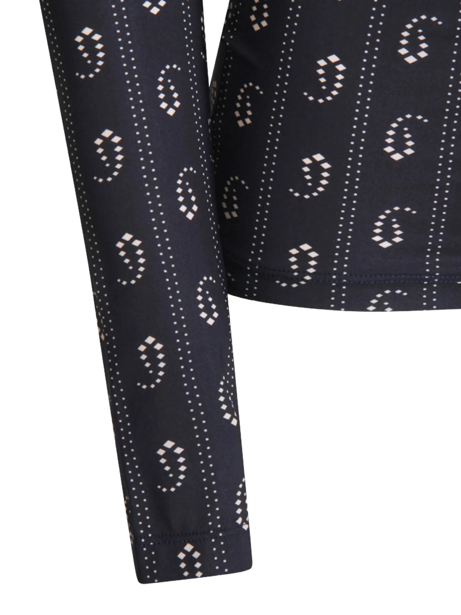 Pulover tricotat Tory Burch albastru - Img 4