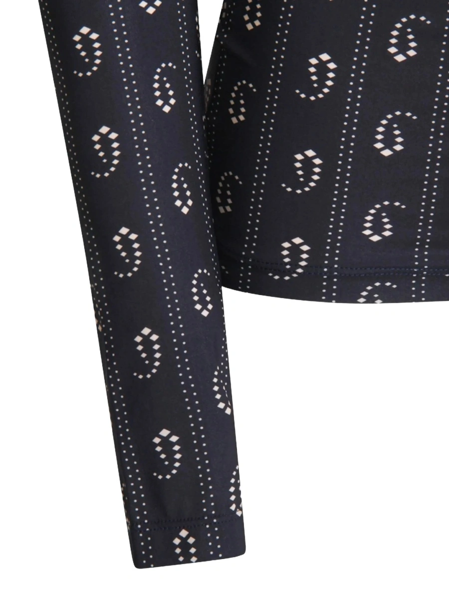 Pulover tricotat Tory Burch albastru - Img 4