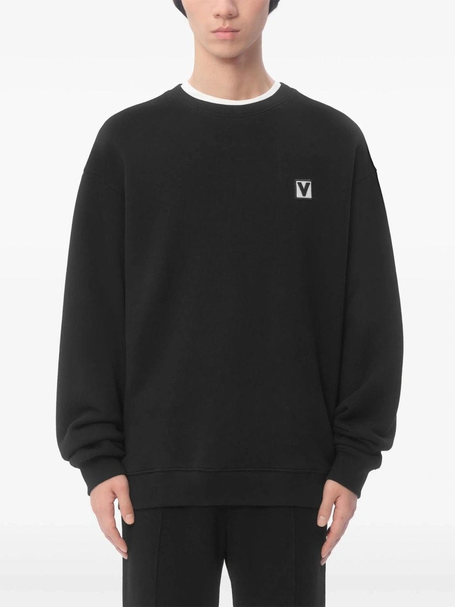 Pulover tricotat Valentino Garavani negru - Img 3