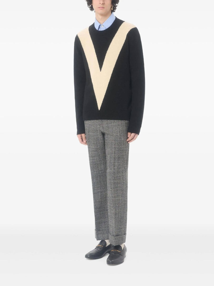 Pulover tricotat Valentino Garavani negru - Img 2