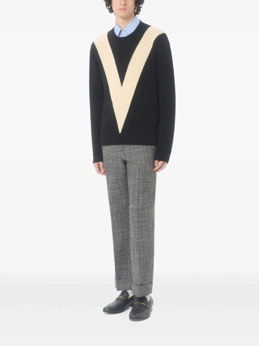 Pulover tricotat Valentino Garavani negru - Img 2