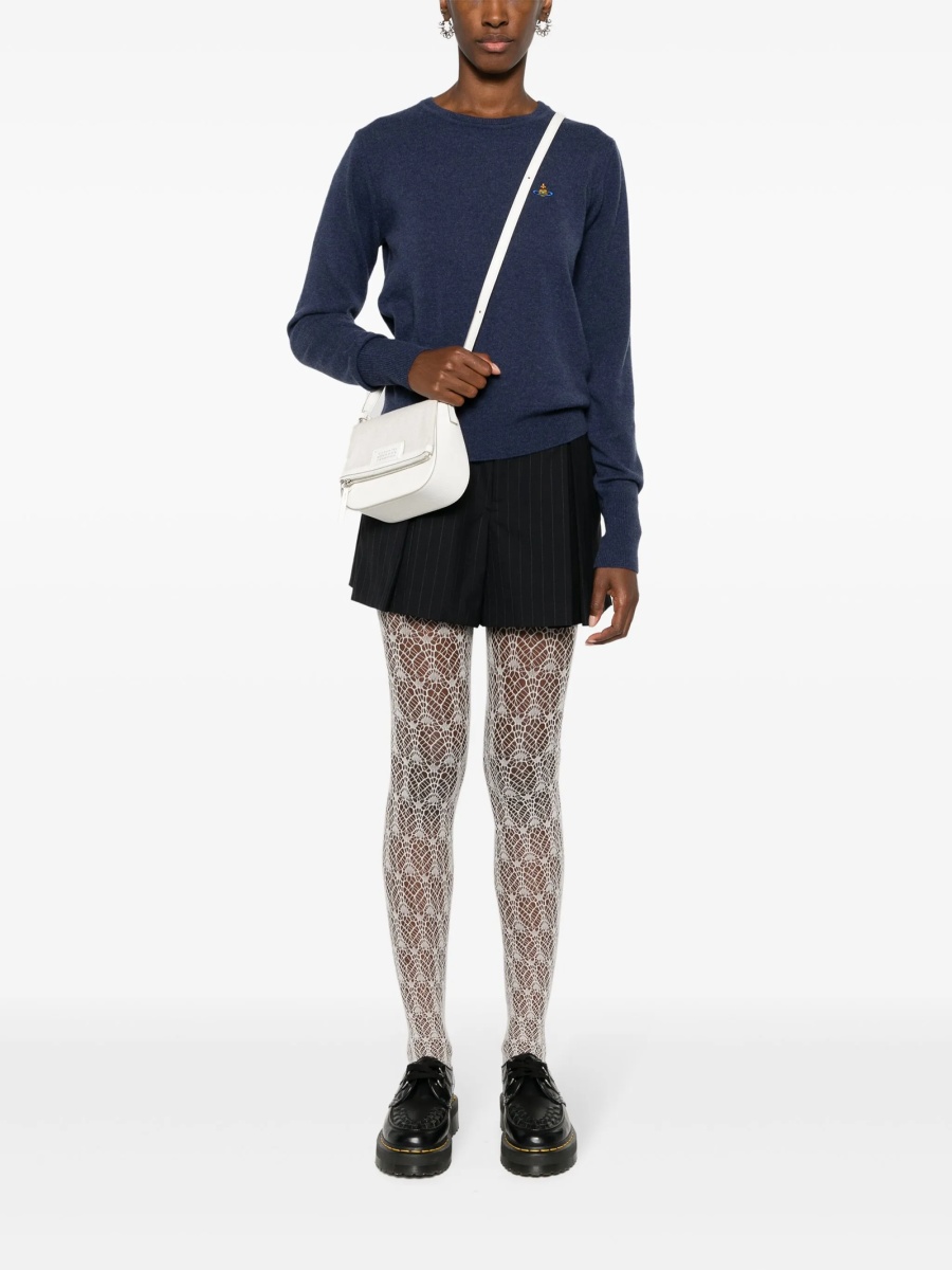 Pulover tricotat Vivienne Westwood albastru - Img 2