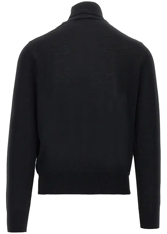 Pulover Virgin wool turtleneck with Eagle embroidery - Img 3