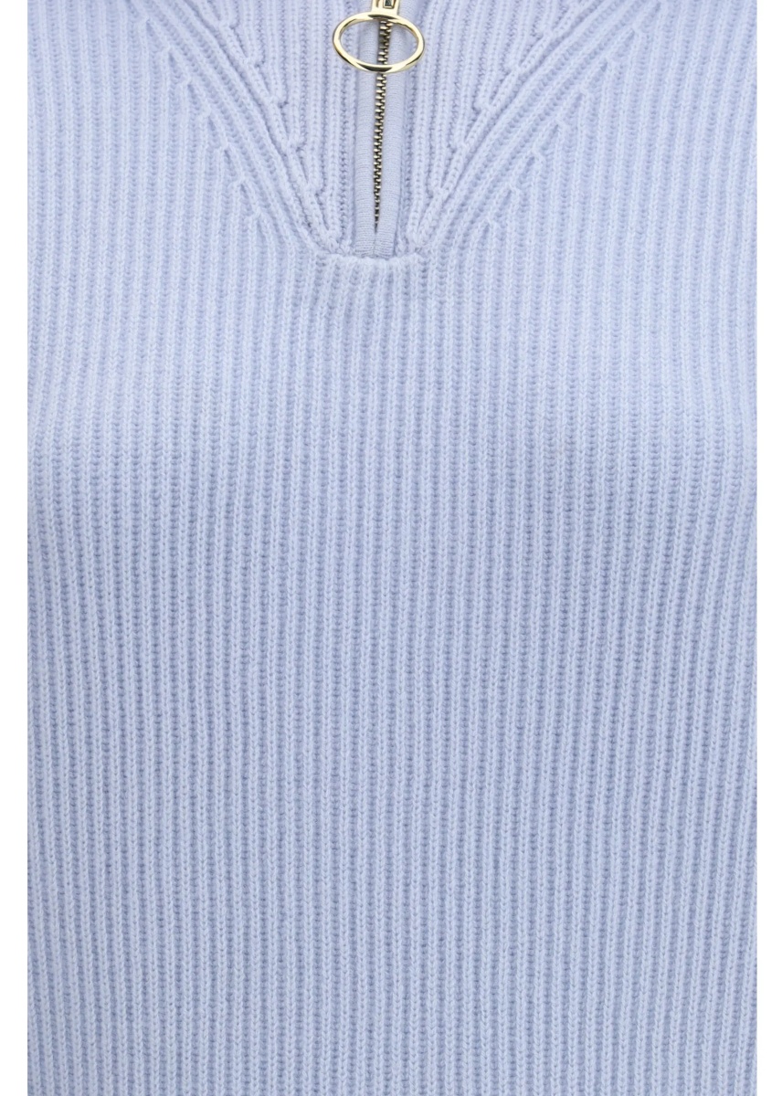 Pulover Wool and cashmere half zip Sweater - Img 3