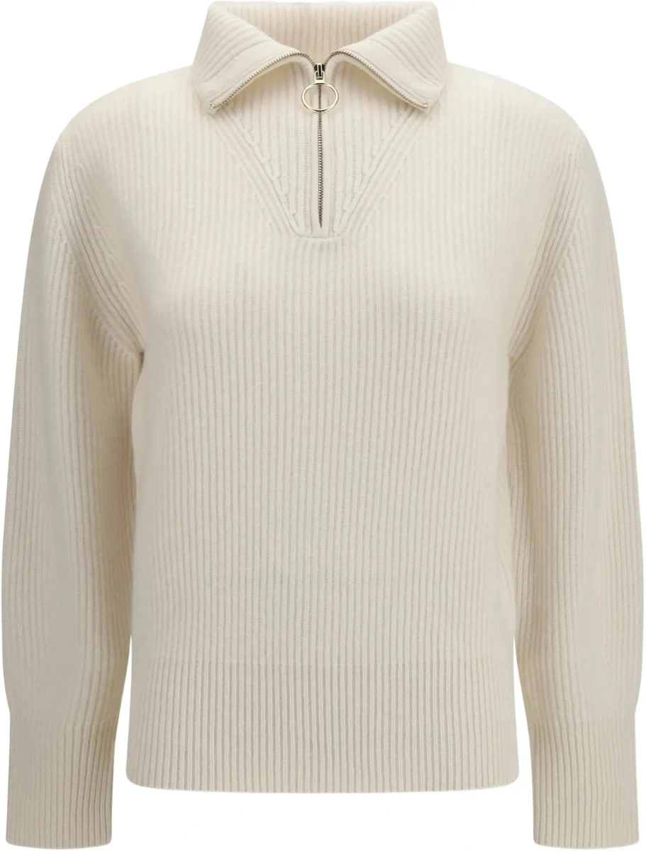 Pulover Wool and cashmere half zip Sweater - Img 6