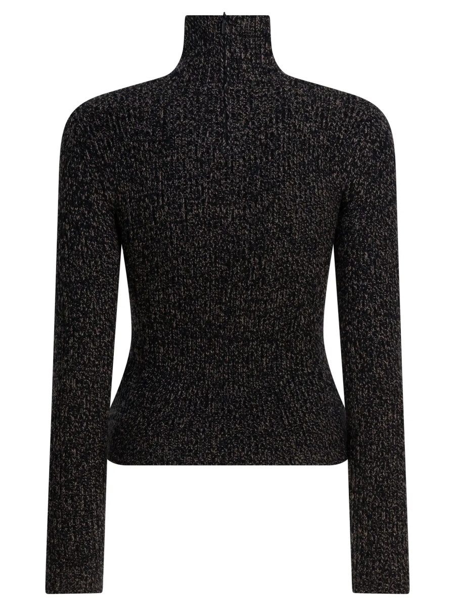 Pulover Wool and cashmere mouliné turtleneck sweater - Img 2