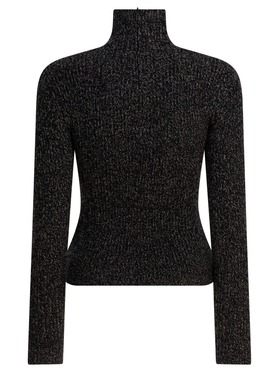 Pulover Wool and cashmere mouliné turtleneck sweater - Img 2