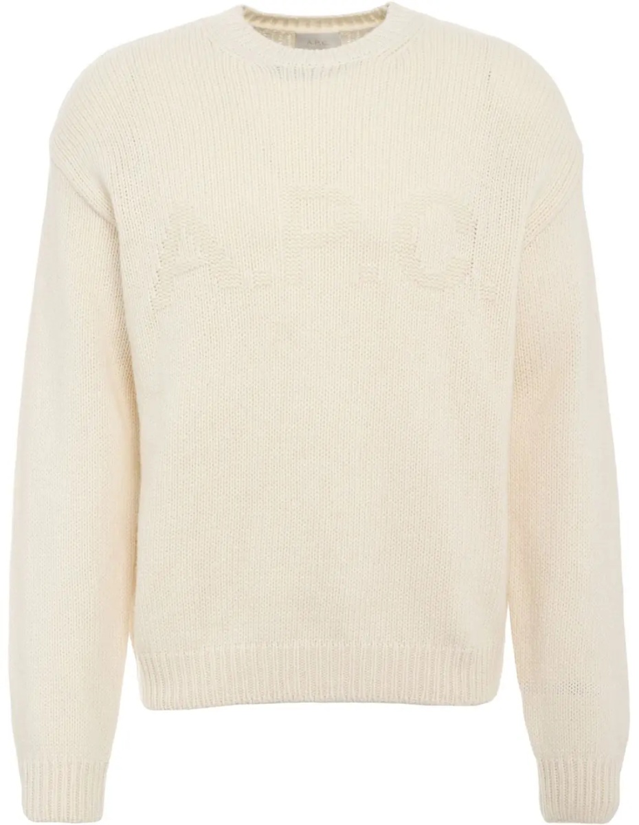 Pulovere A.P.C. Sweater with intarsia logo - Img 2