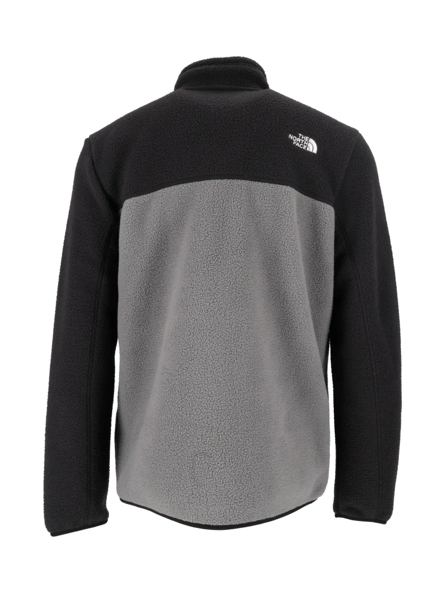 Pulovere M YUMIORI FULL ZIP SMOKED PEARL/TNF BLACK - Img 3