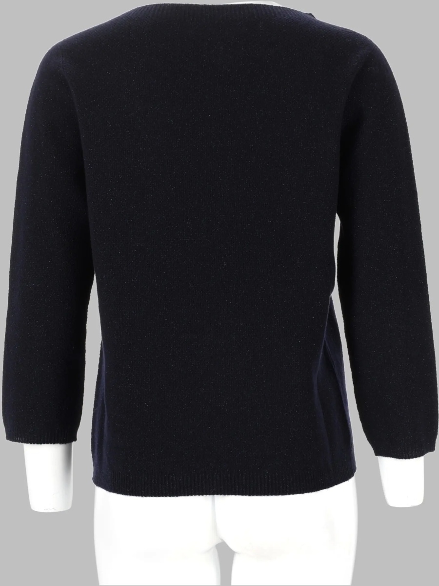 Pulovere Maglia In Platinum Con Lurex - Img 2