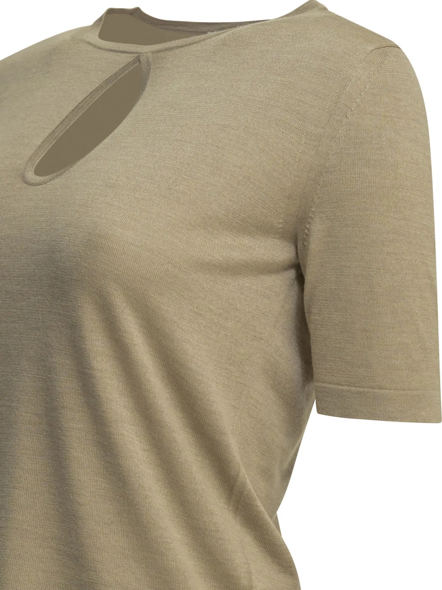 Pulovere Silk blend round neck sweater - Img 4