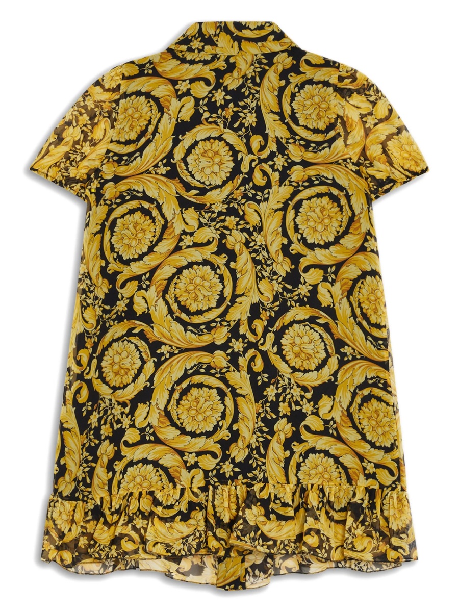 Rochie casual Versace neagra din matase - Img 2