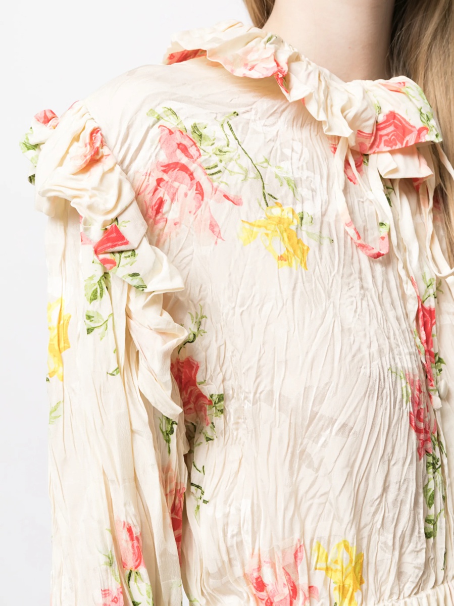 Rochie de ocazie Balenciaga neutra din matase - Img 5