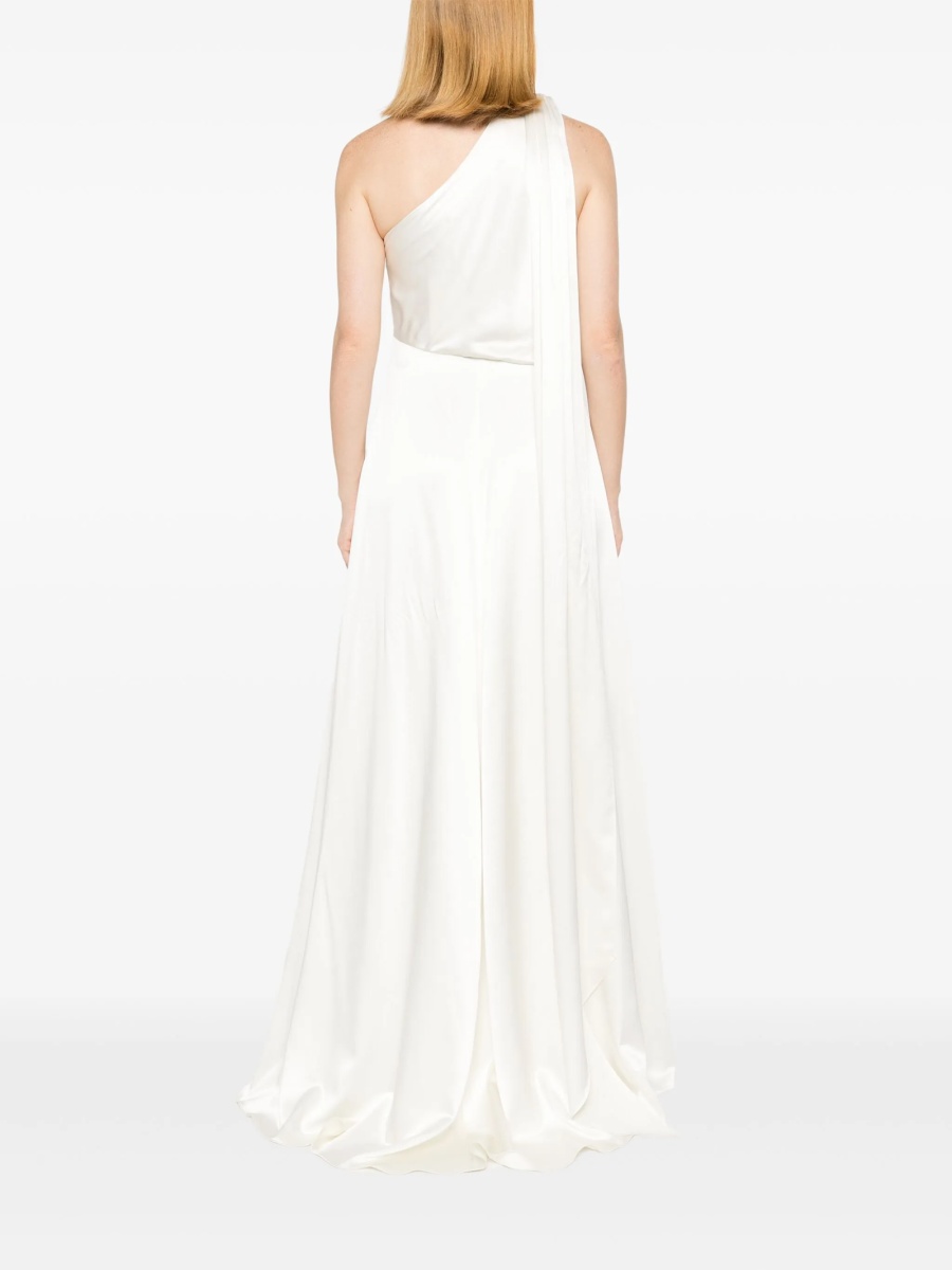 Rochie de ocazie Max Mara alba din matase - Img 4