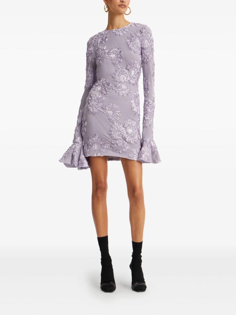 Rochie de ocazie ROTATE Birger Christensen violet din polyester si poliester reciclat - Img 2