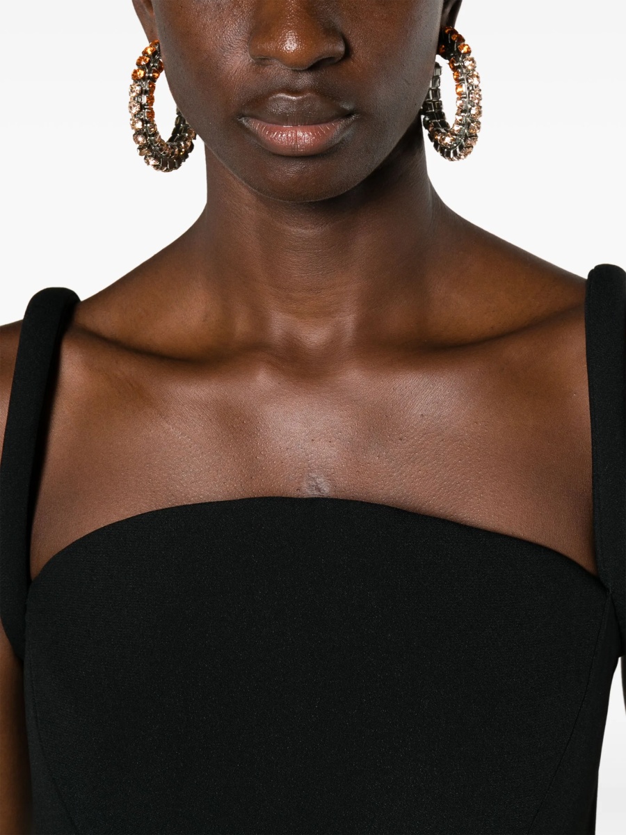 Rochie de ocazie Versace neagra din acetat si vascoza - Img 5
