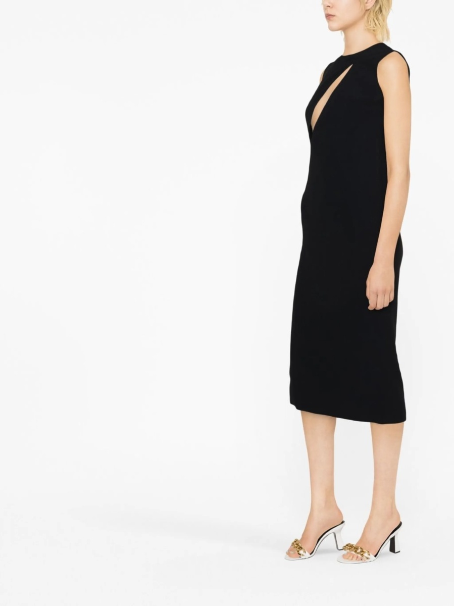 Rochie de ocazie Versace neagra din vascoza si acetat - Img 3