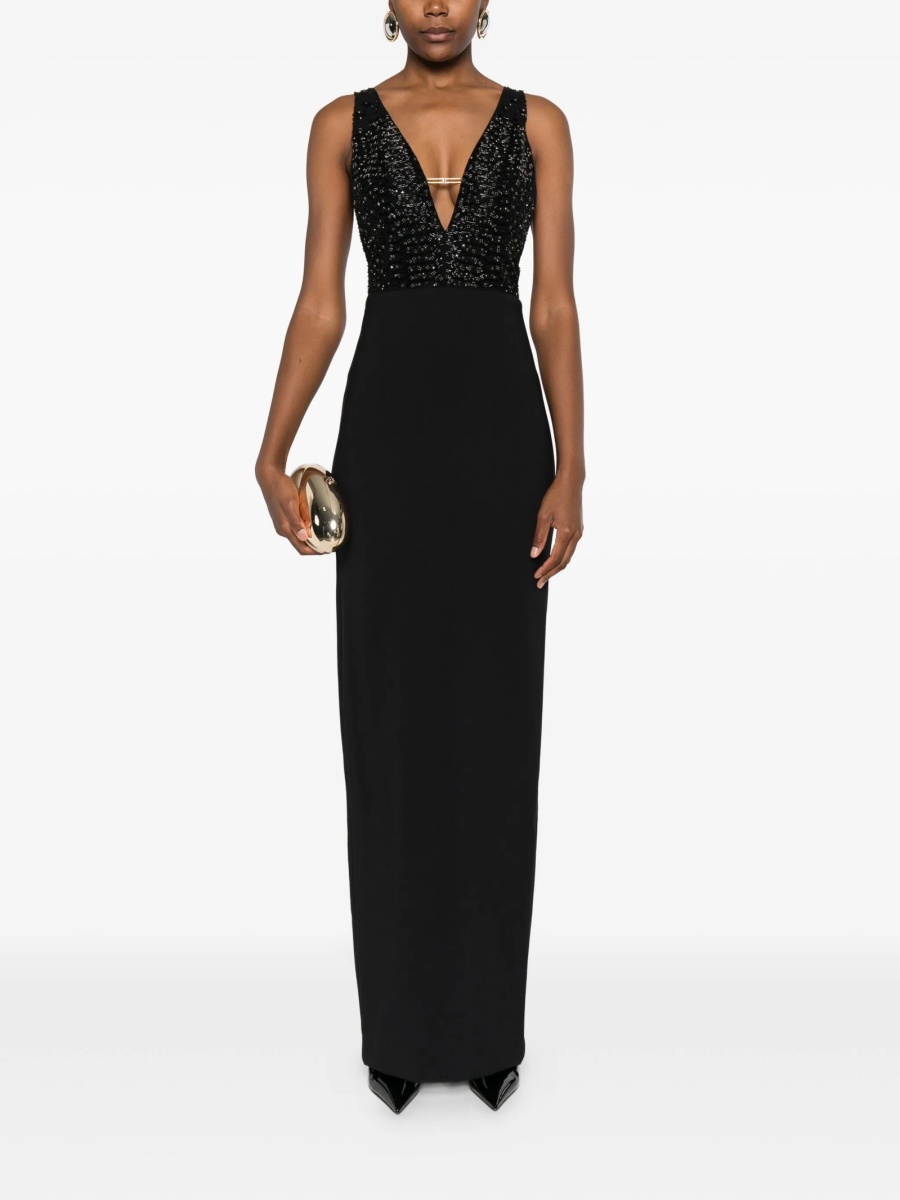Rochie de seara Elisabetta Franchi neagra - Img 2