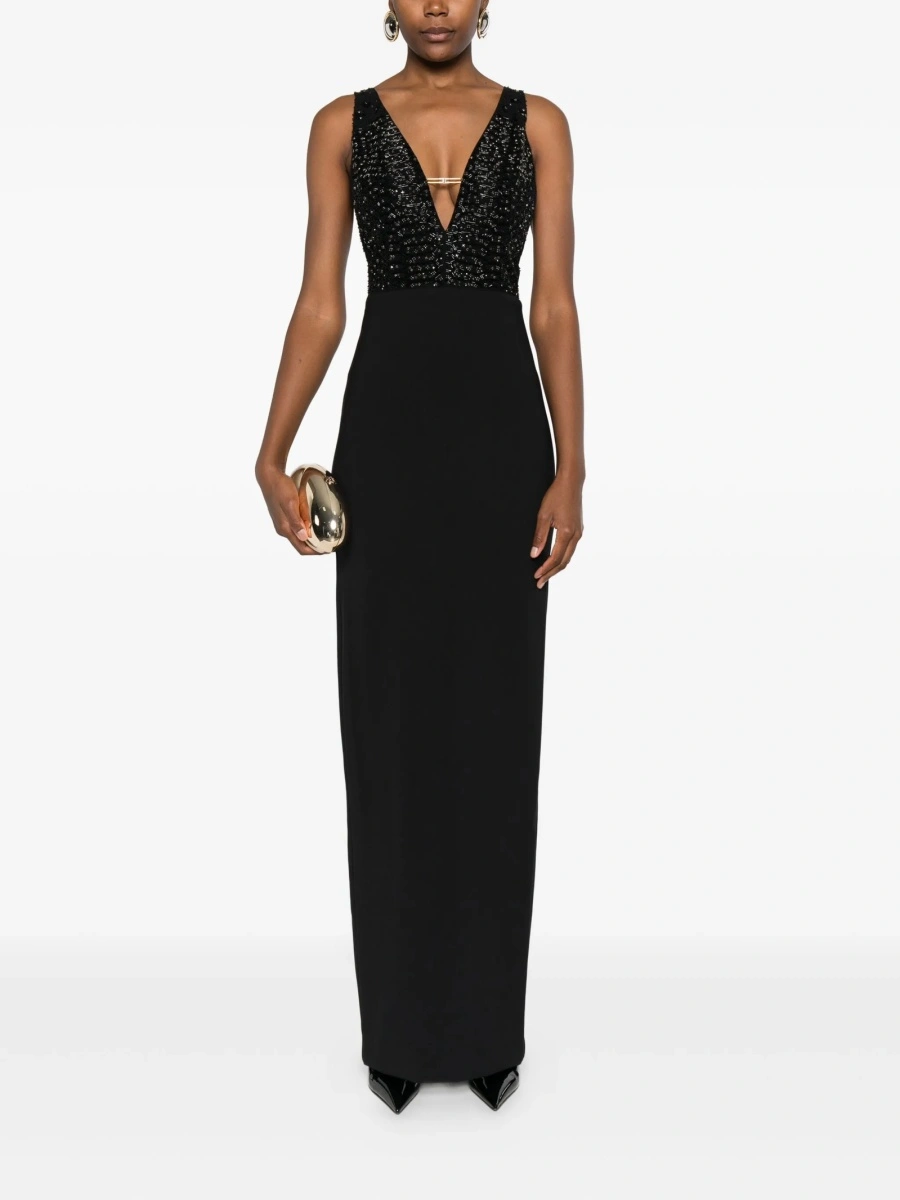 Rochie de seara Elisabetta Franchi neagra - Img 2