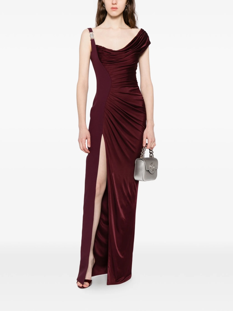 Rochie de seara Versace Medusa ’95 rosie din vascoza - Img 2
