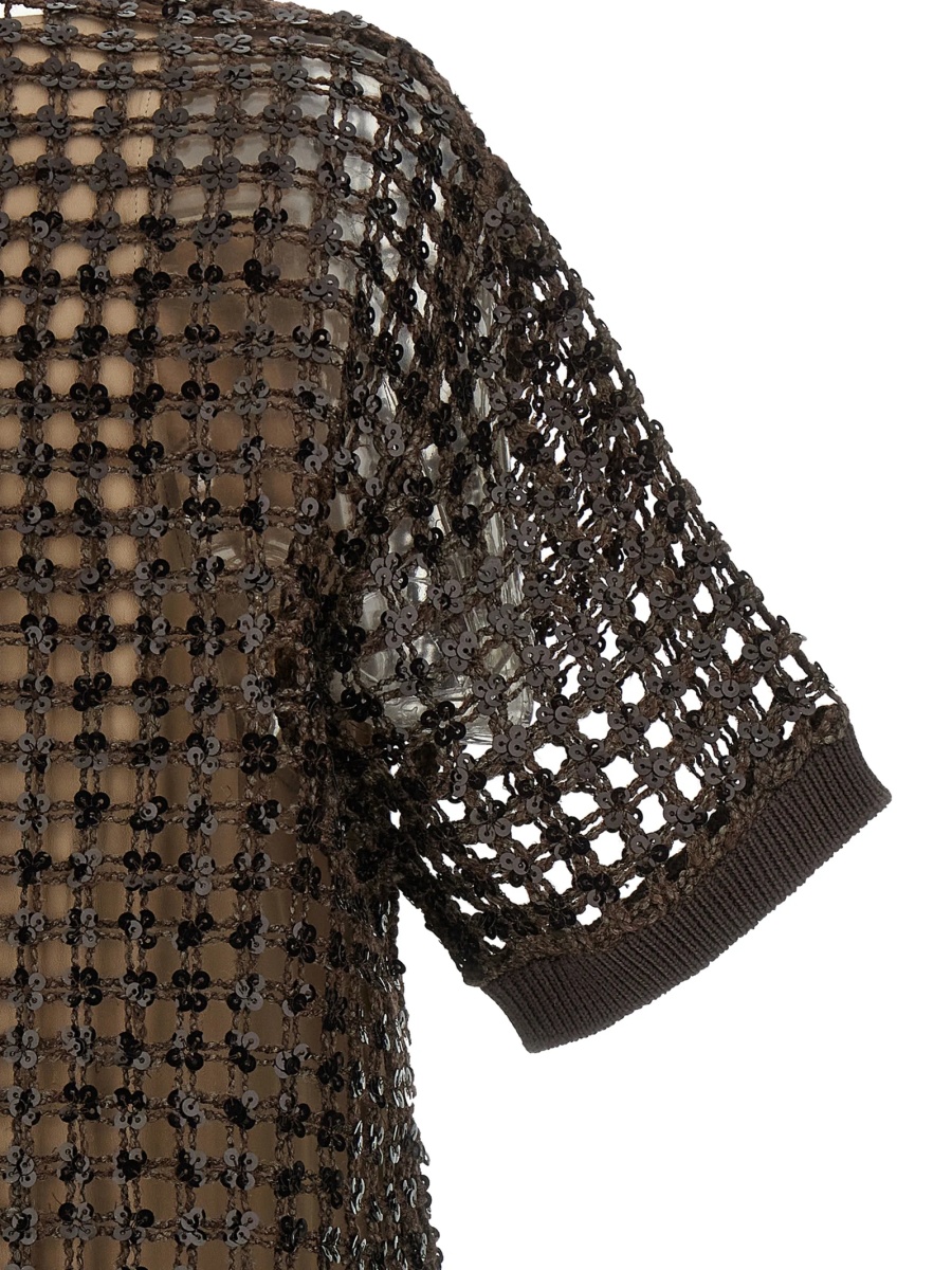 Rochie de zi Brunello Cucinelli maro - Img 4